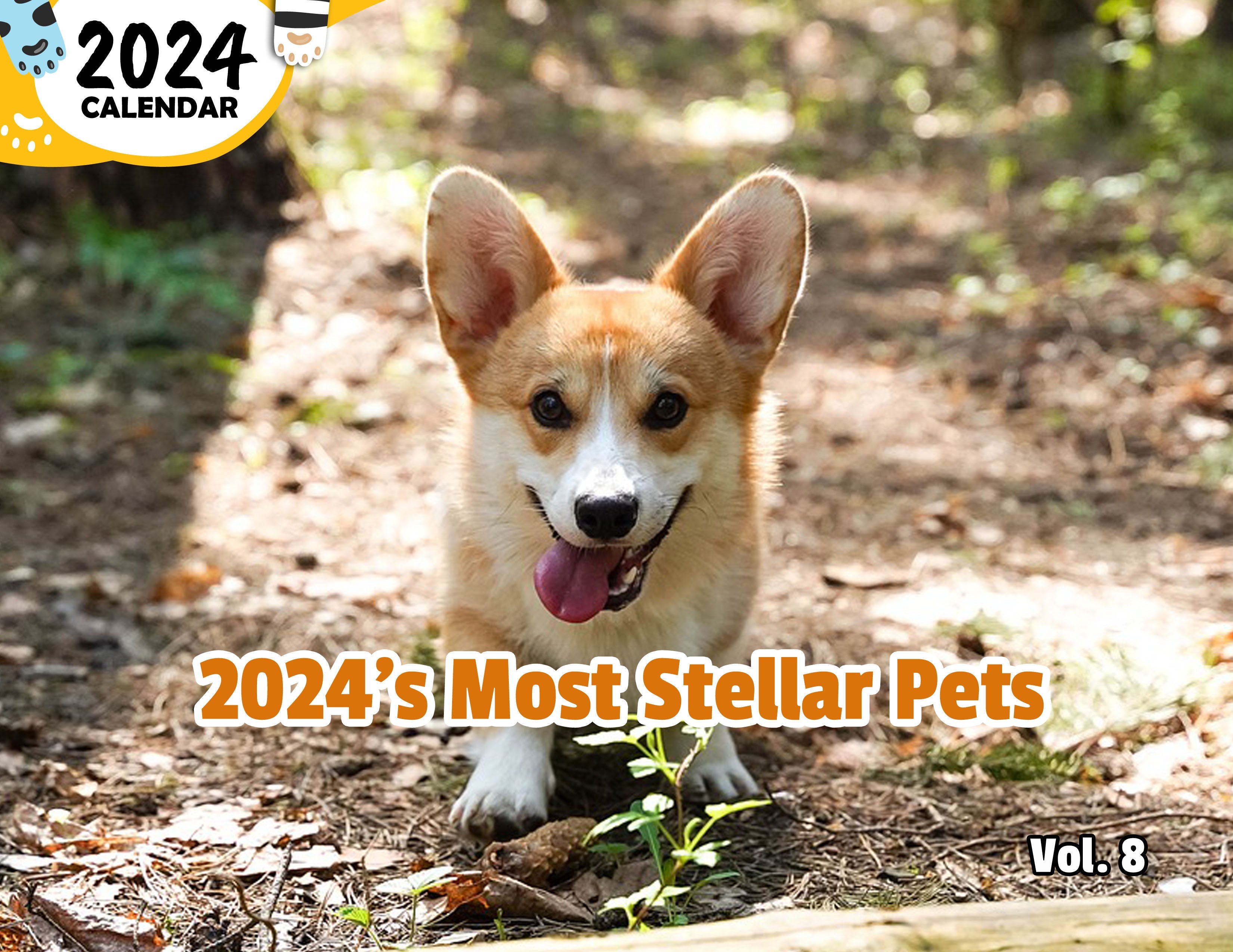 2024's Most Stellar Pets Volume Eight: 2024 Wall Calendar (Published)