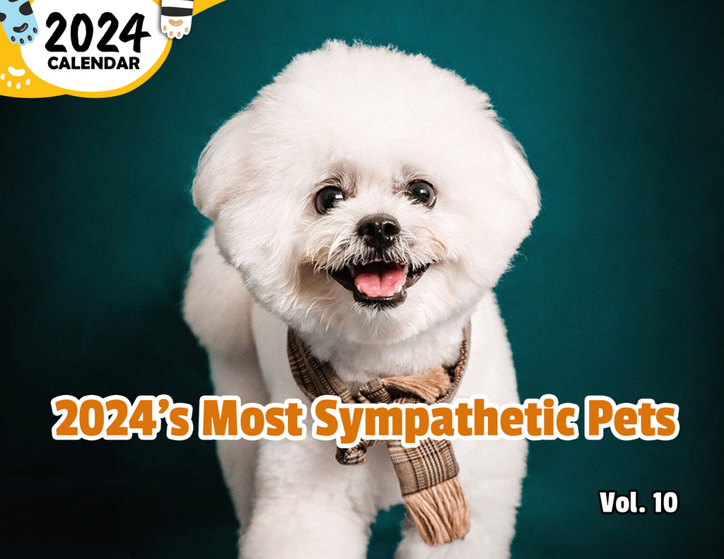 2024's Most Sympathetic Pets Volume Ten: 2024 Wall Calendar (Published)