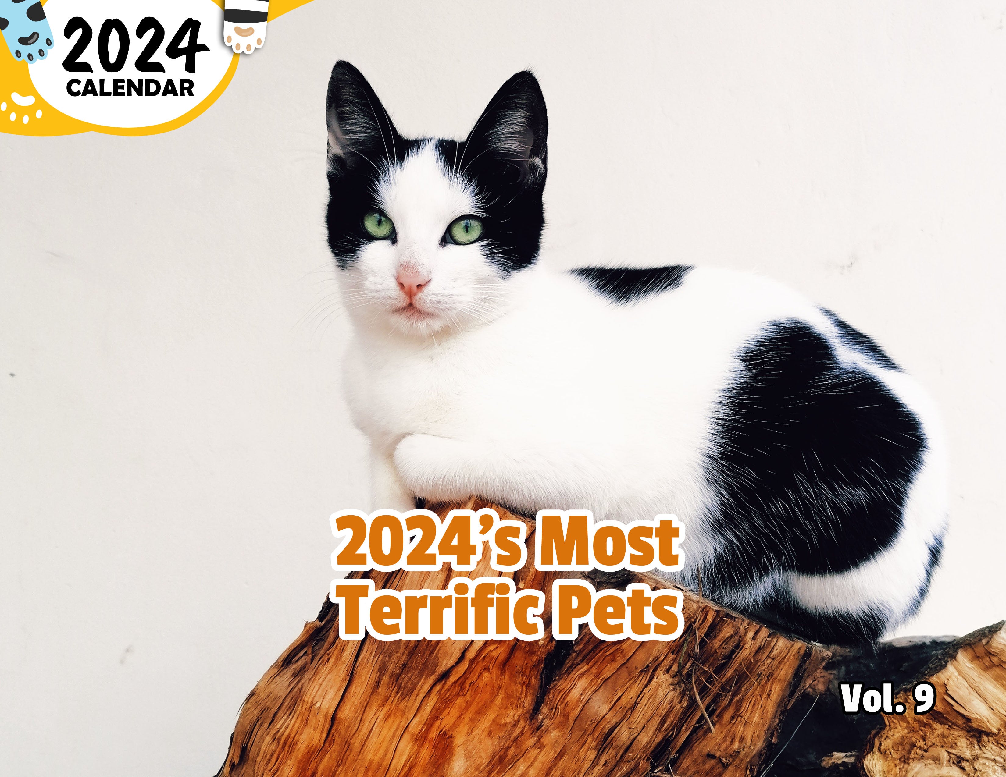 2024's Most Terrific Pets Volume Nine: 2024 Wall Calendar (Published)