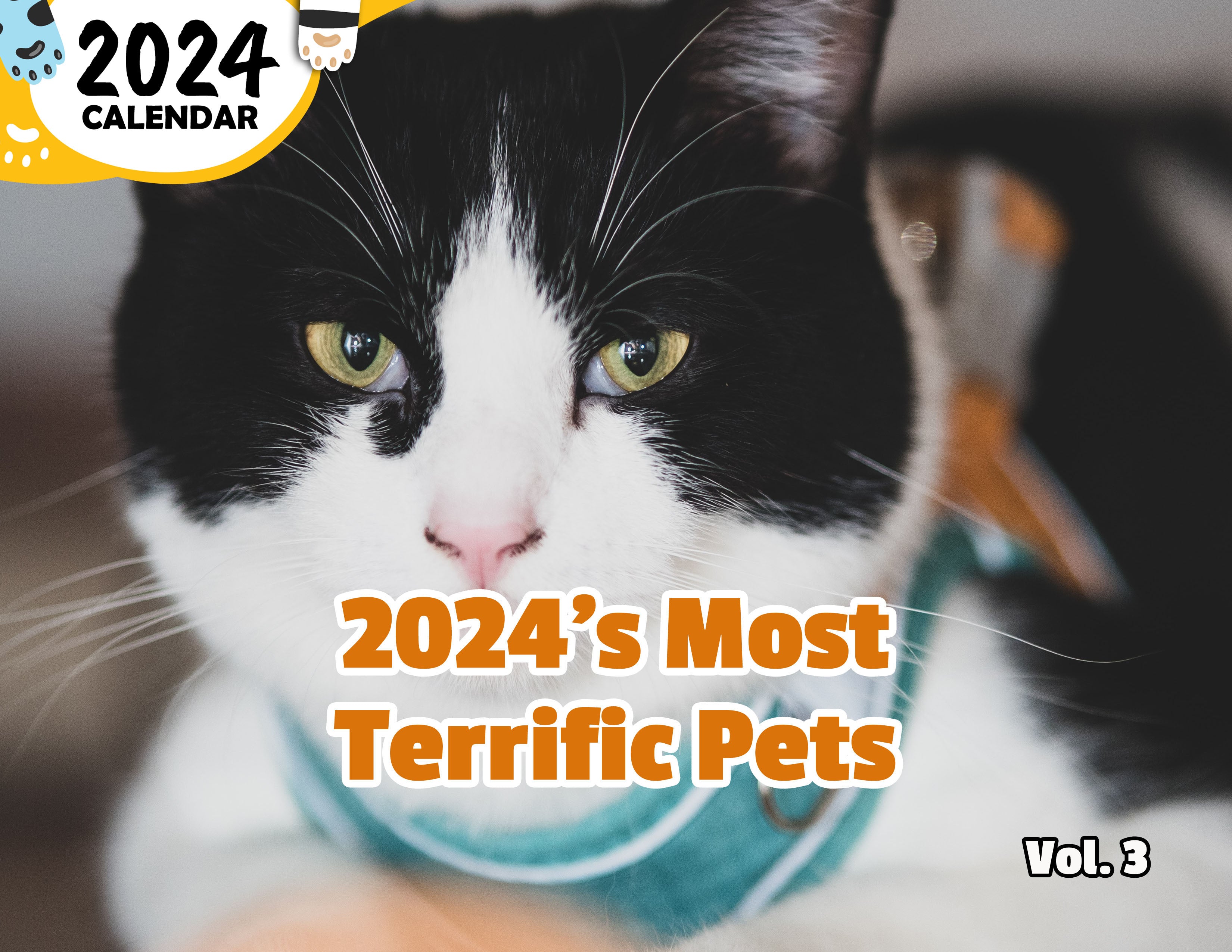 2024's Most Terrific Pets Volume Three: 2024 Wall Calendar (Published)