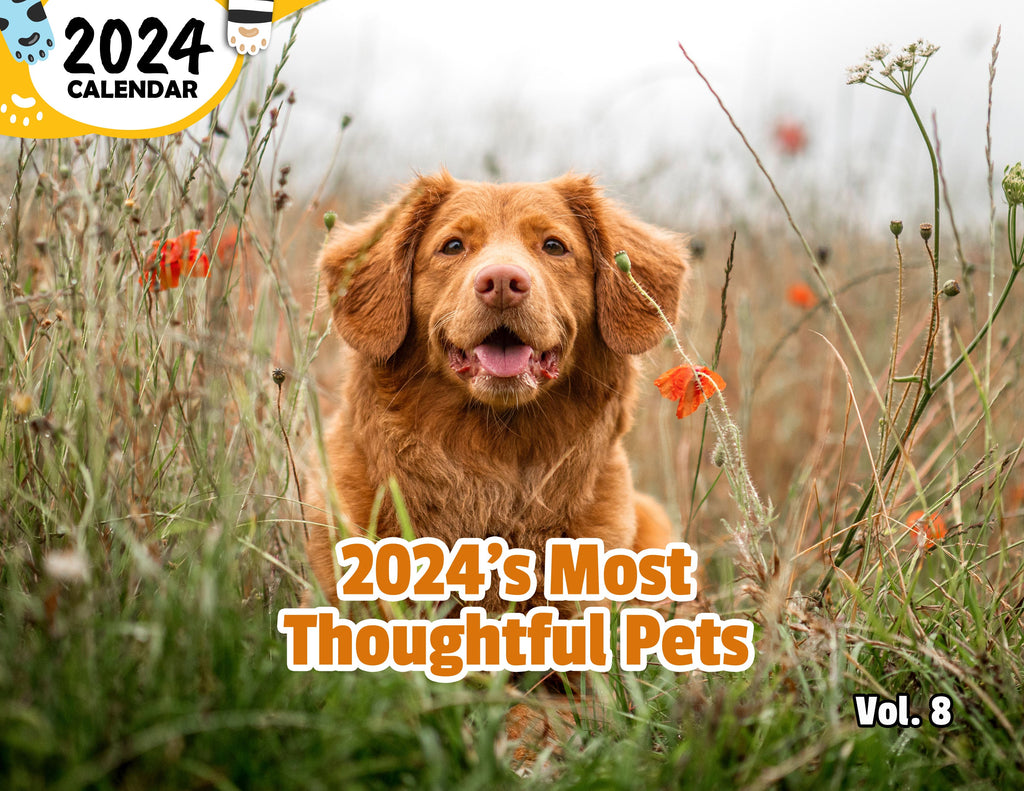 2024's Most Thoughtful Pets Volume Eight: 2024 Wall Calendar (Published)