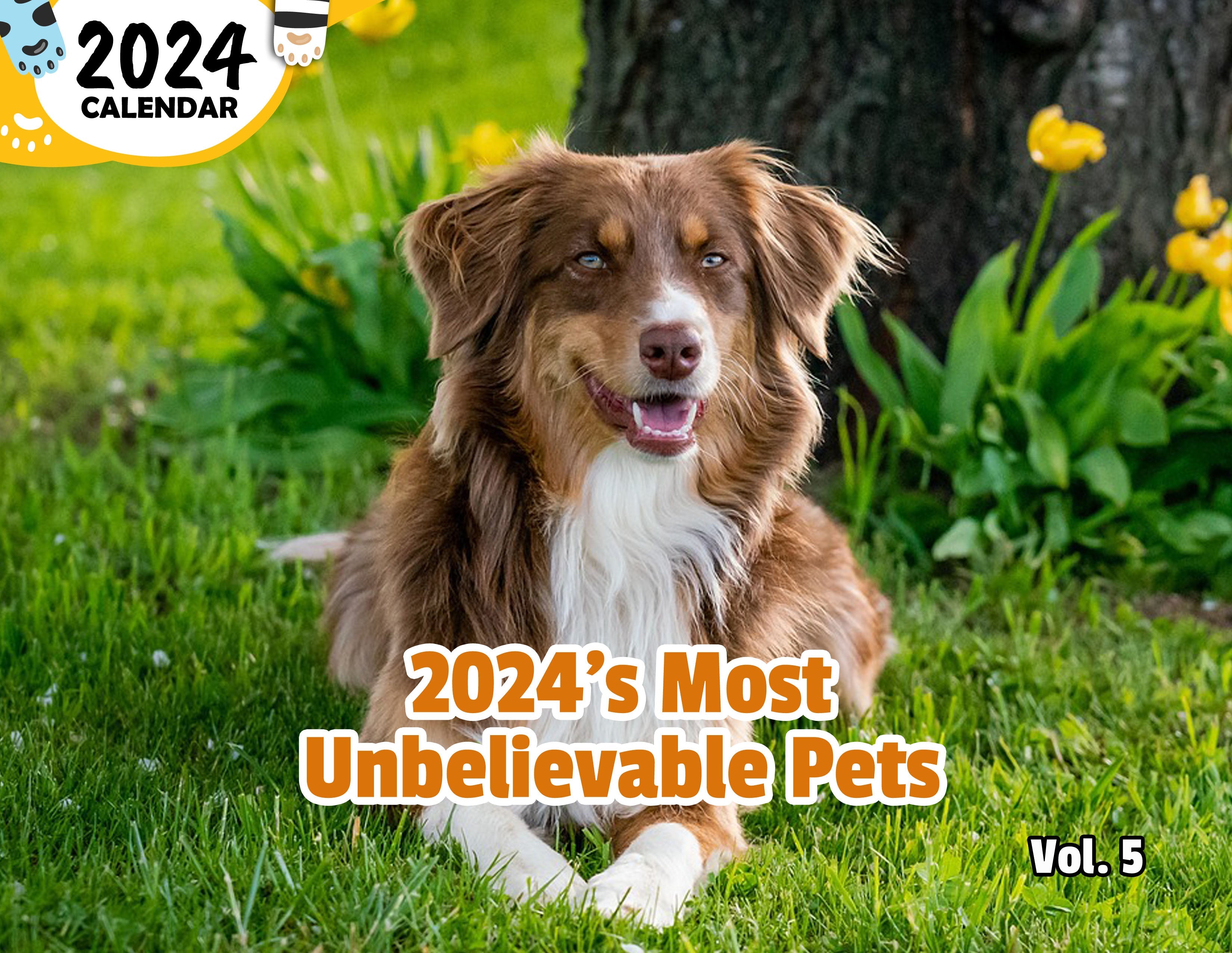 2024's Most Unbelievable Pets Volume Five: 2024 Wall Calendar (Published)