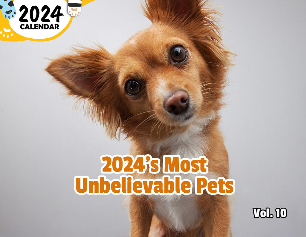 2024's Most Unbelievable Pets Volume Ten: 2024 Wall Calendar (Published)