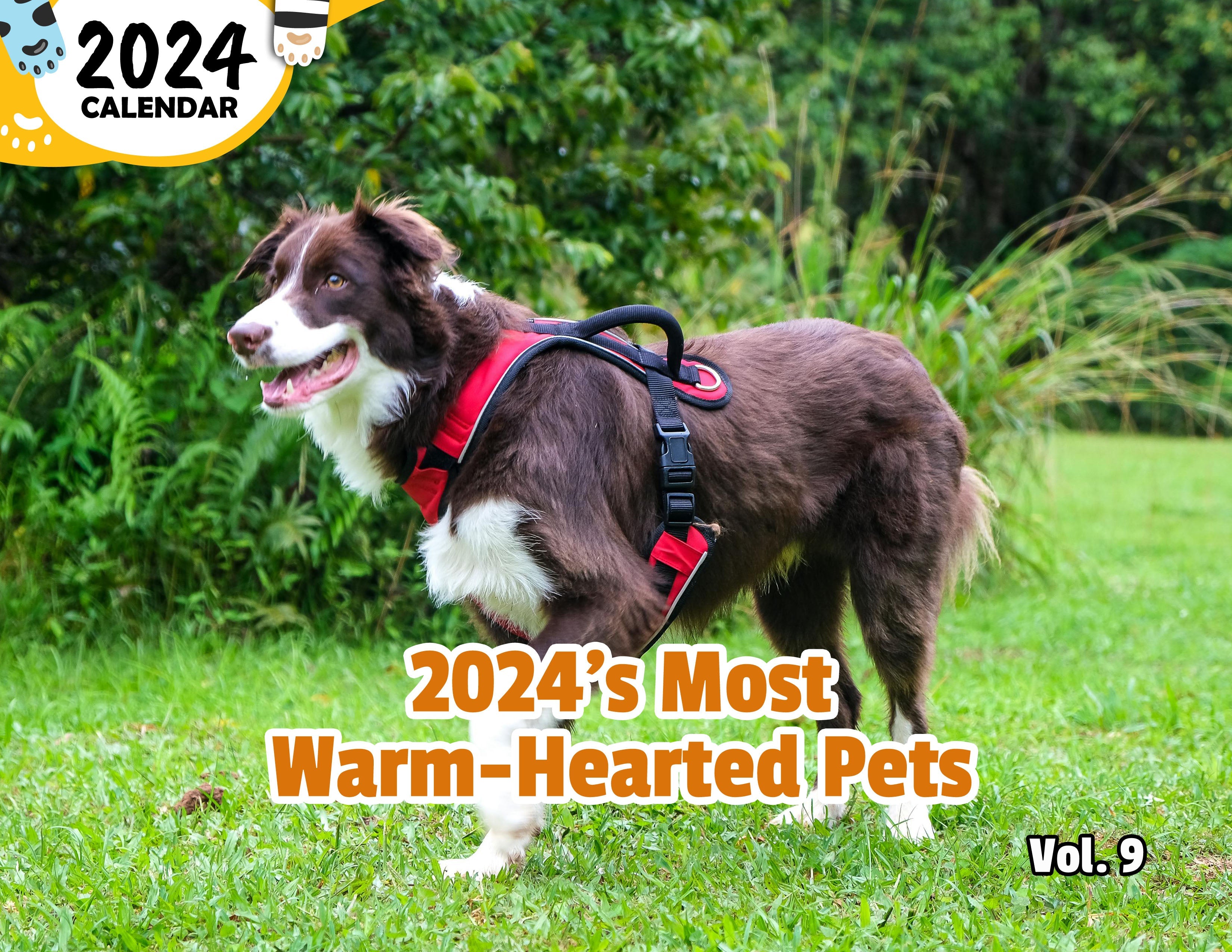 2024's Most Warm-Hearted Pets Volume Nine: 2024 Wall Calendar (Published)