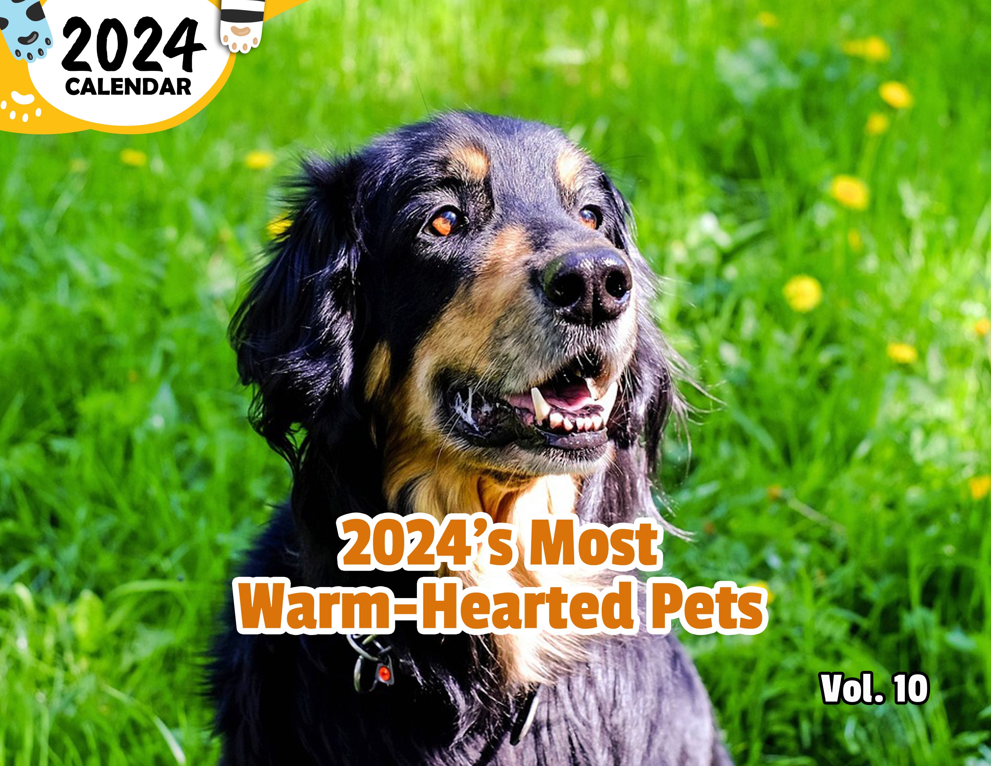 2024's Most Warm-Hearted Pets Volume Ten: 2024 Wall Calendar (Published)
