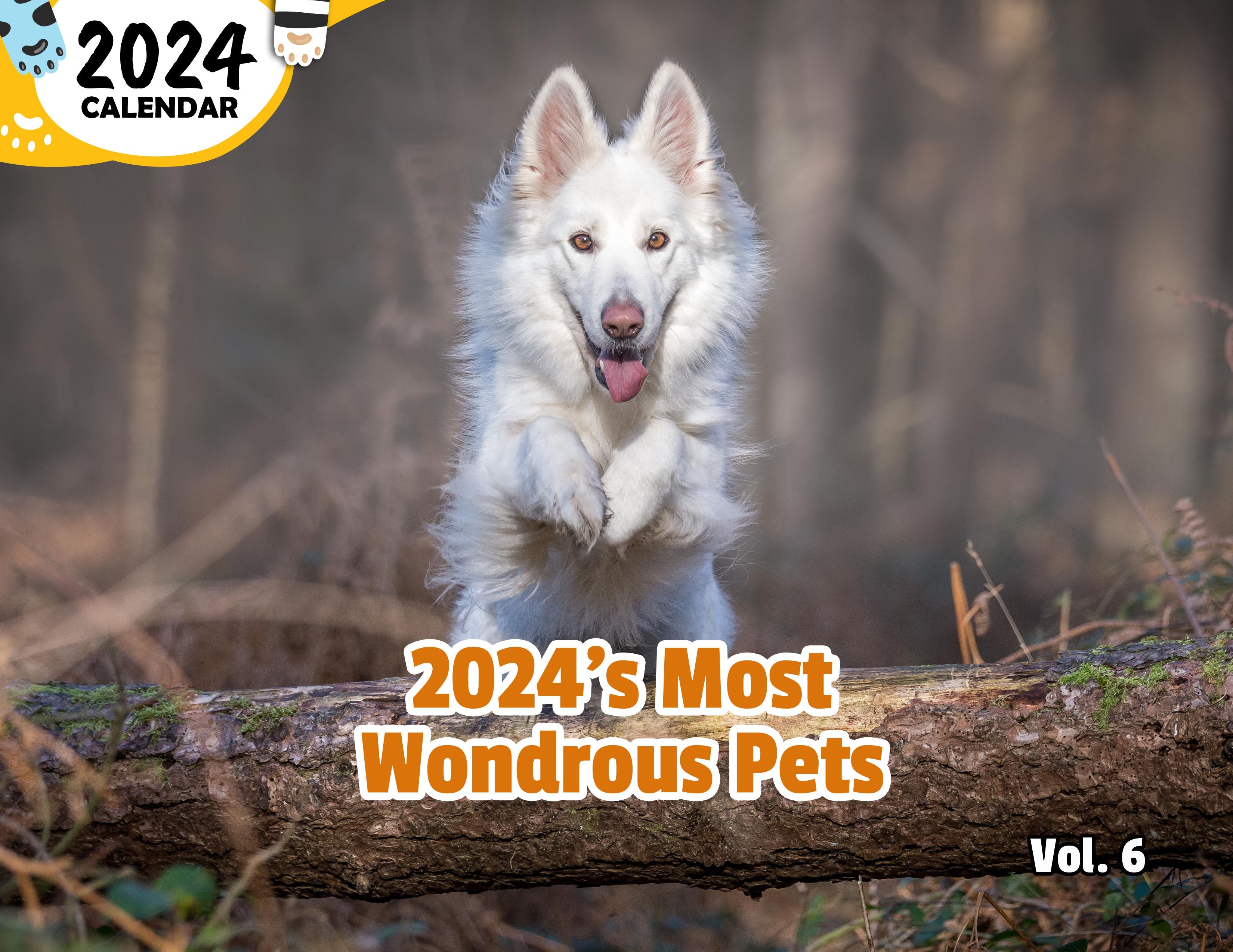 2024's Most Wondrous Pets Volume Six: 2024 Wall Calendar (Published)