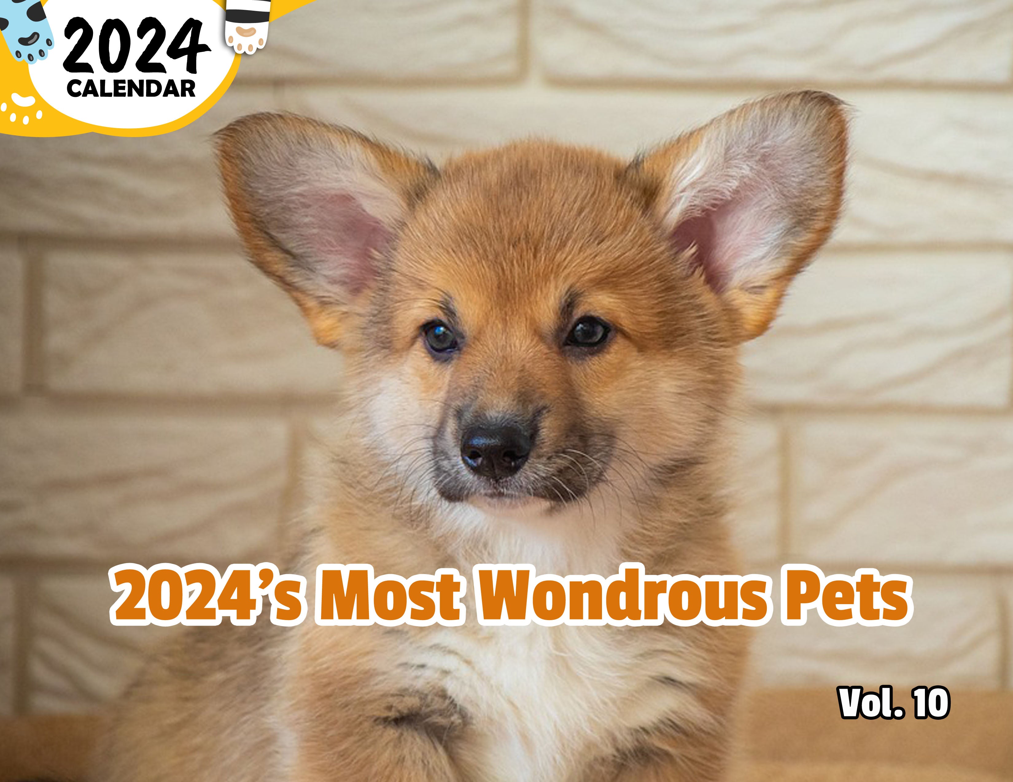 2024's Most Wondrous Pets Volume Ten: 2024 Wall Calendar (Published)