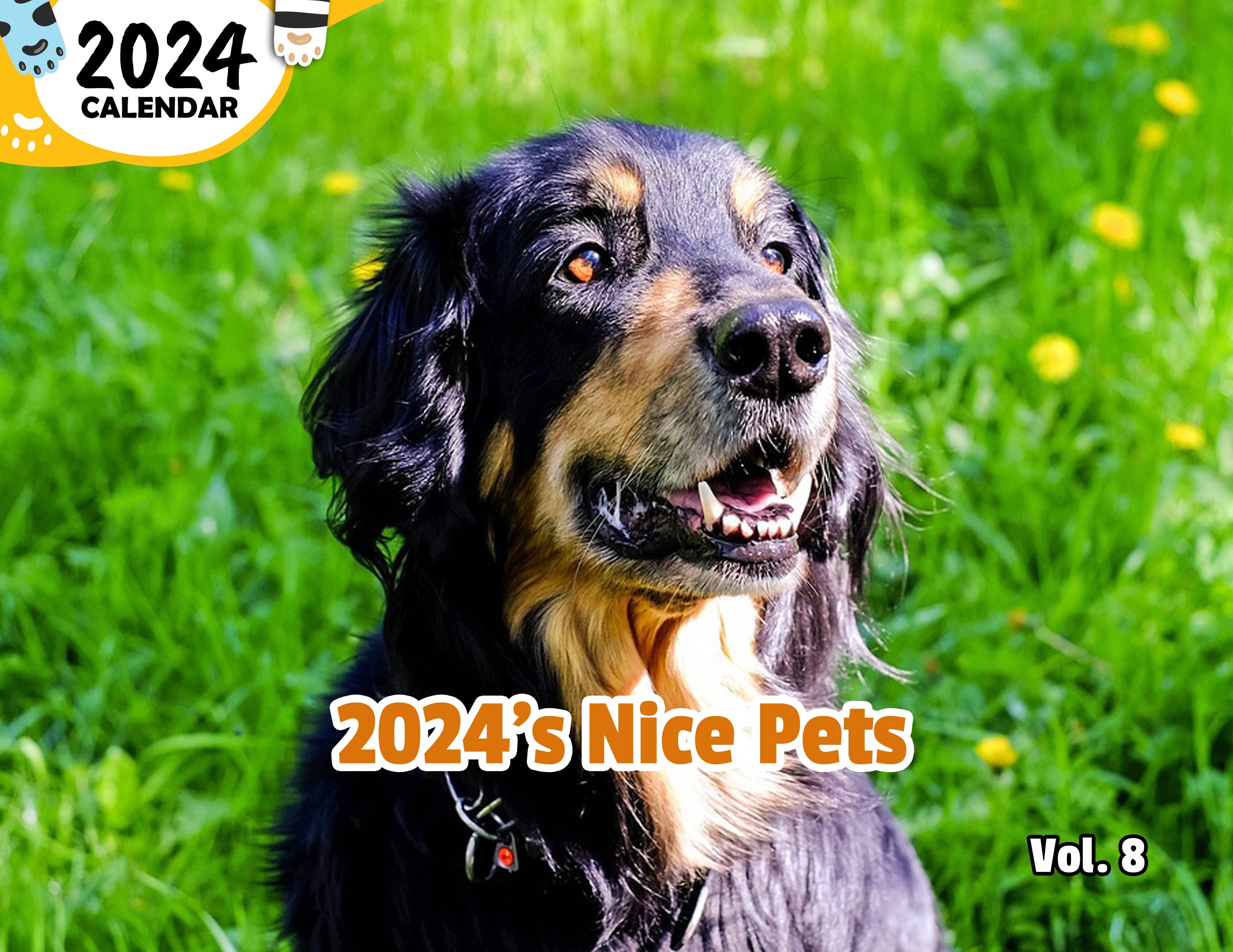 2024's Nice Pets Volume Eight: 2024 Wall Calendar (Published)