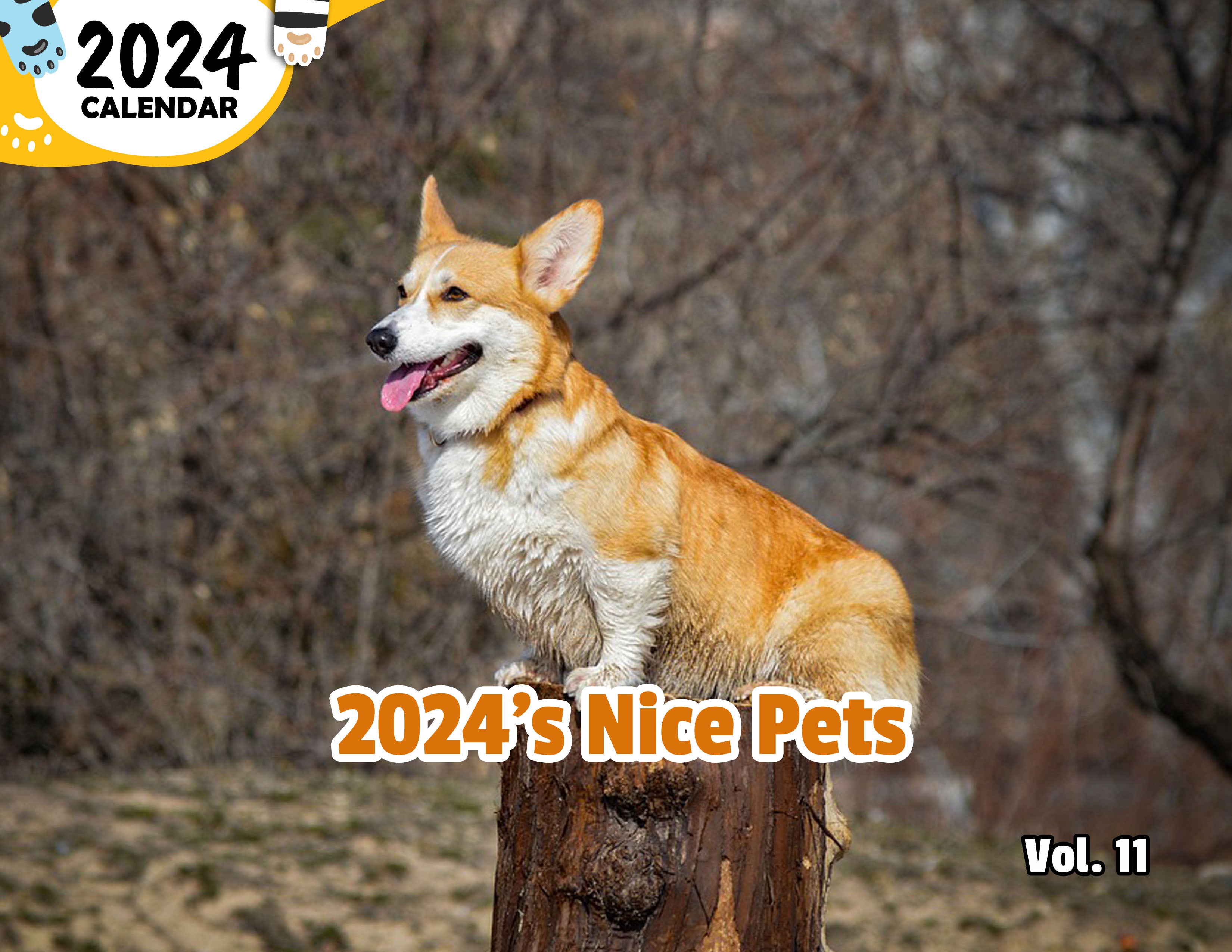 2024's Nice Pets Volume Eleven: 2024 Wall Calendar (Published)