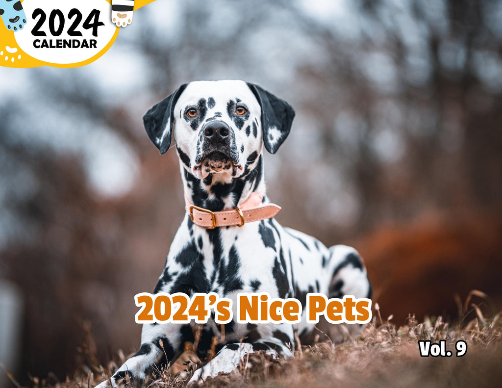 2024's Nice Pets Volume Nine: 2024 Wall Calendar (Published)