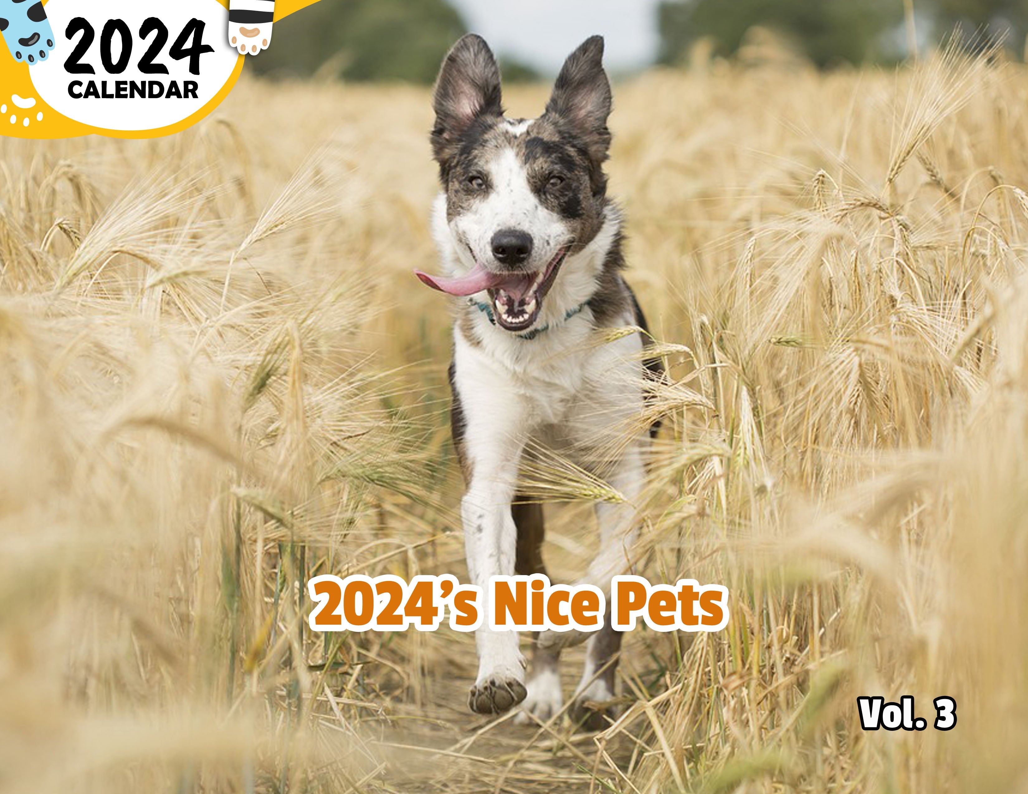 2024's Nice Pets Volume Three: 2024 Wall Calendar (Published)