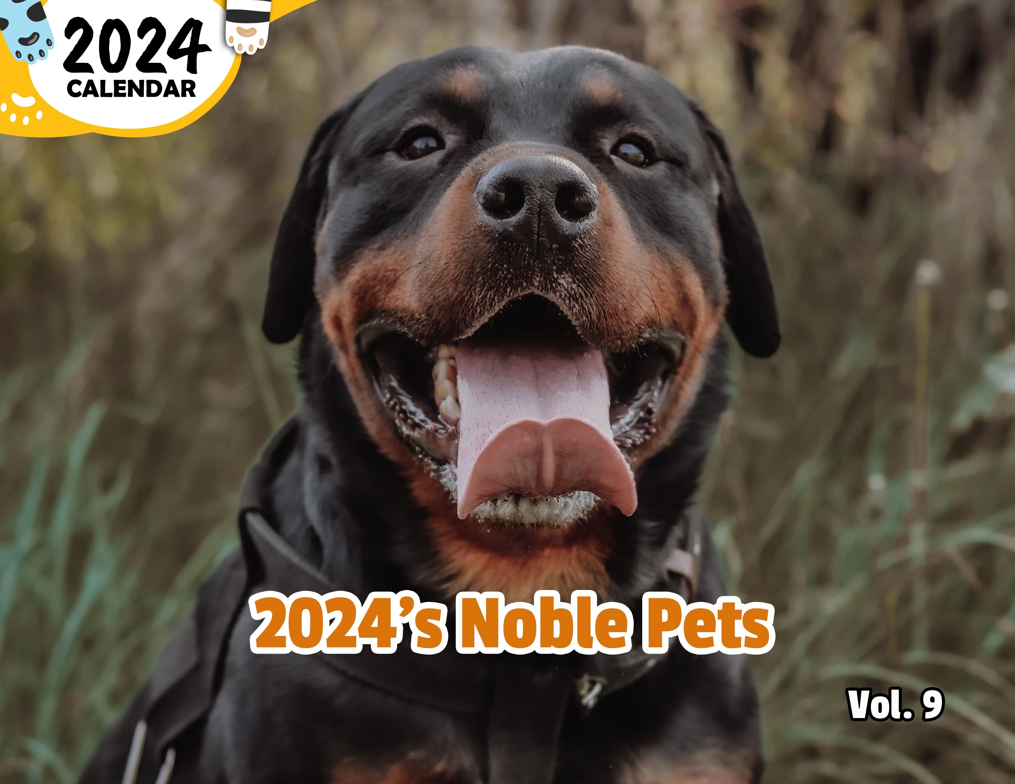 2024's Noble Pets Volume Nine: 2024 Wall Calendar (Published)