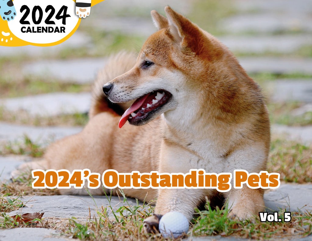 2024's Outstanding Pets Volume Five: 2024 Wall Calendar (Published)