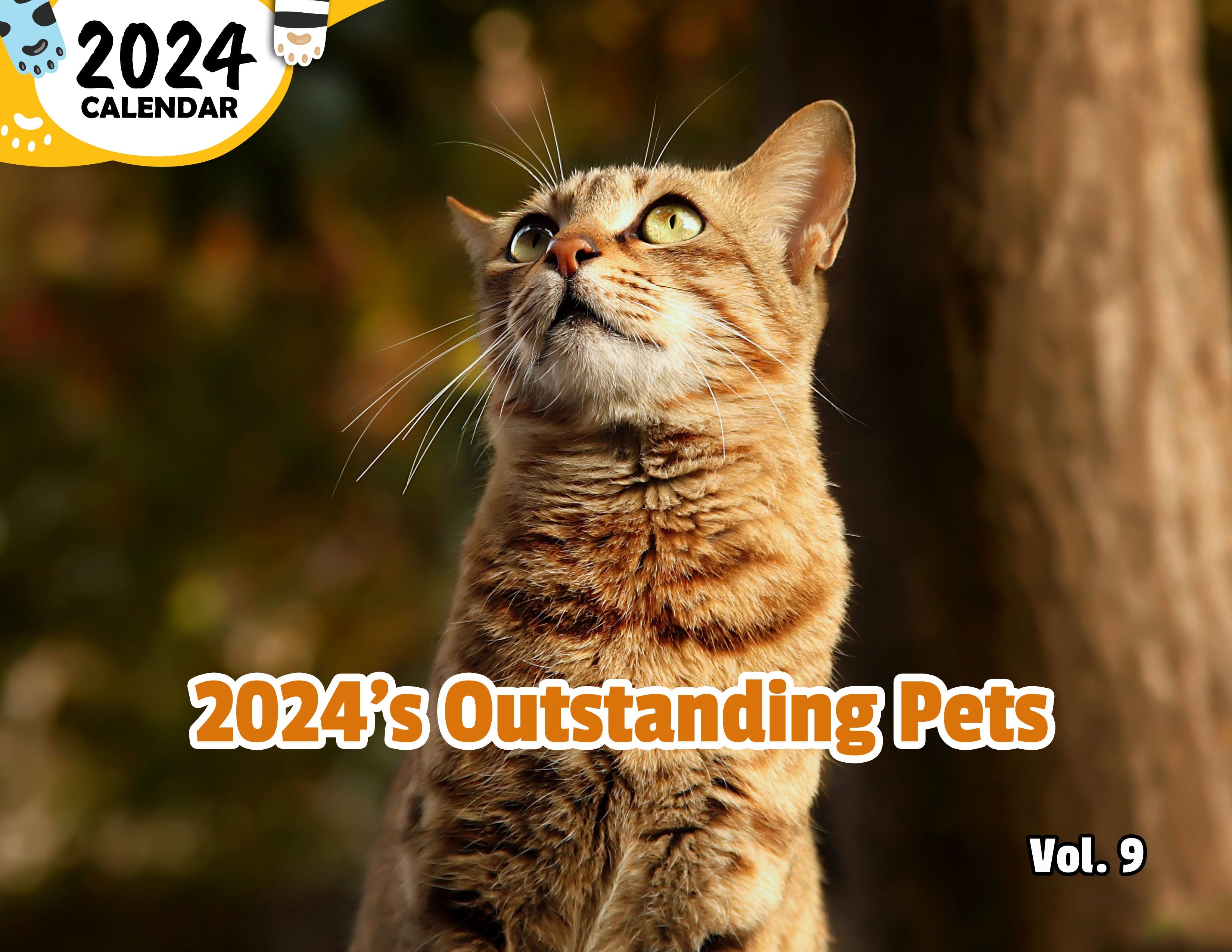 2024's Outstanding Pets Volume Nine: 2024 Wall Calendar (Published)