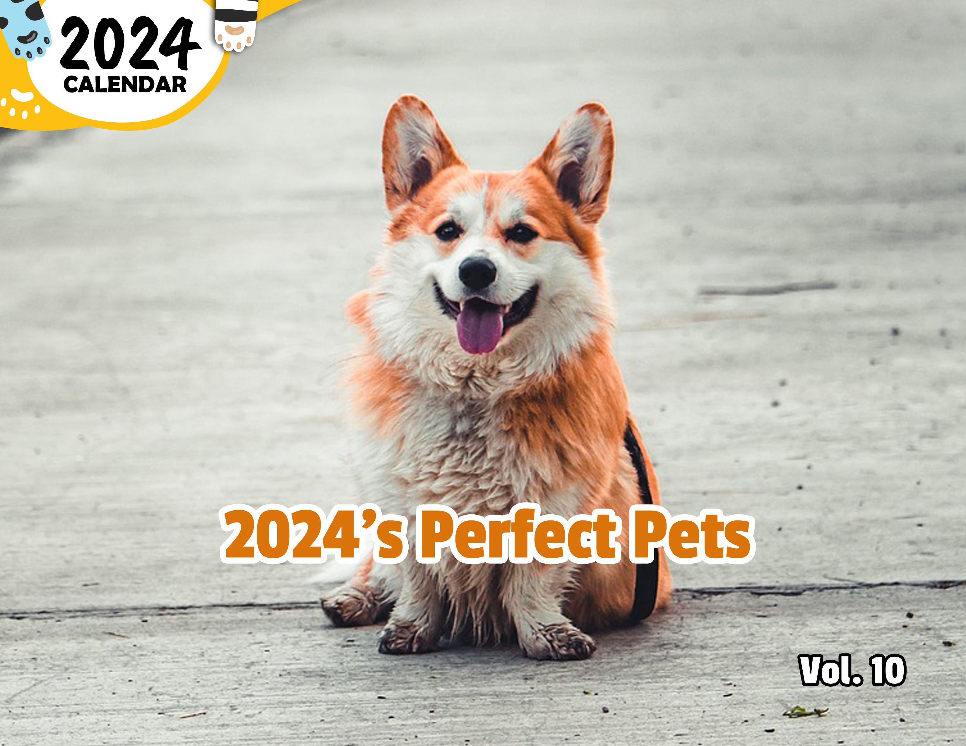 2024's Perfect Pets Volume Ten: 2024 Wall Calendar (Published)