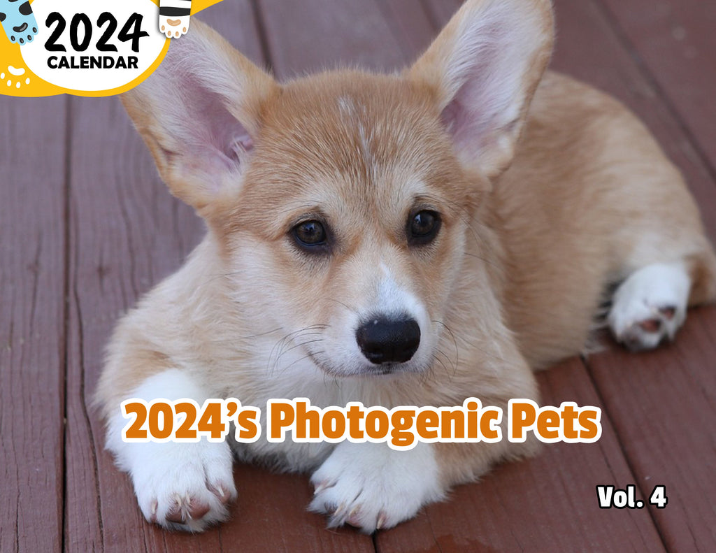 2024's Photogenic Pets Volume Four: 2024 Wall Calendar (Published)