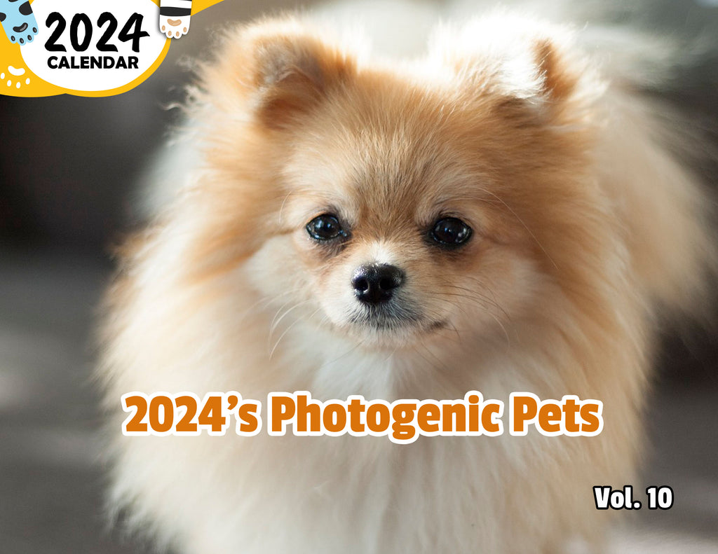 2024's Photogenic Pets Volume Ten: 2024 Wall Calendar (Published)