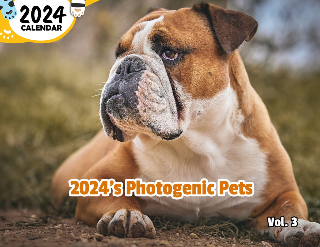 2024's Photogenic Pets Volume Three: 2024 Wall Calendar (Published)