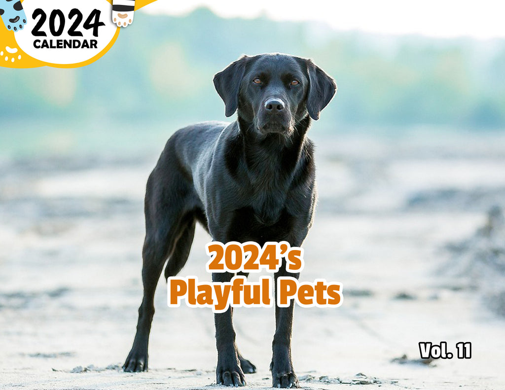 2024's Playful Pets Volume Eleven: 2024 Wall Calendar (Published)