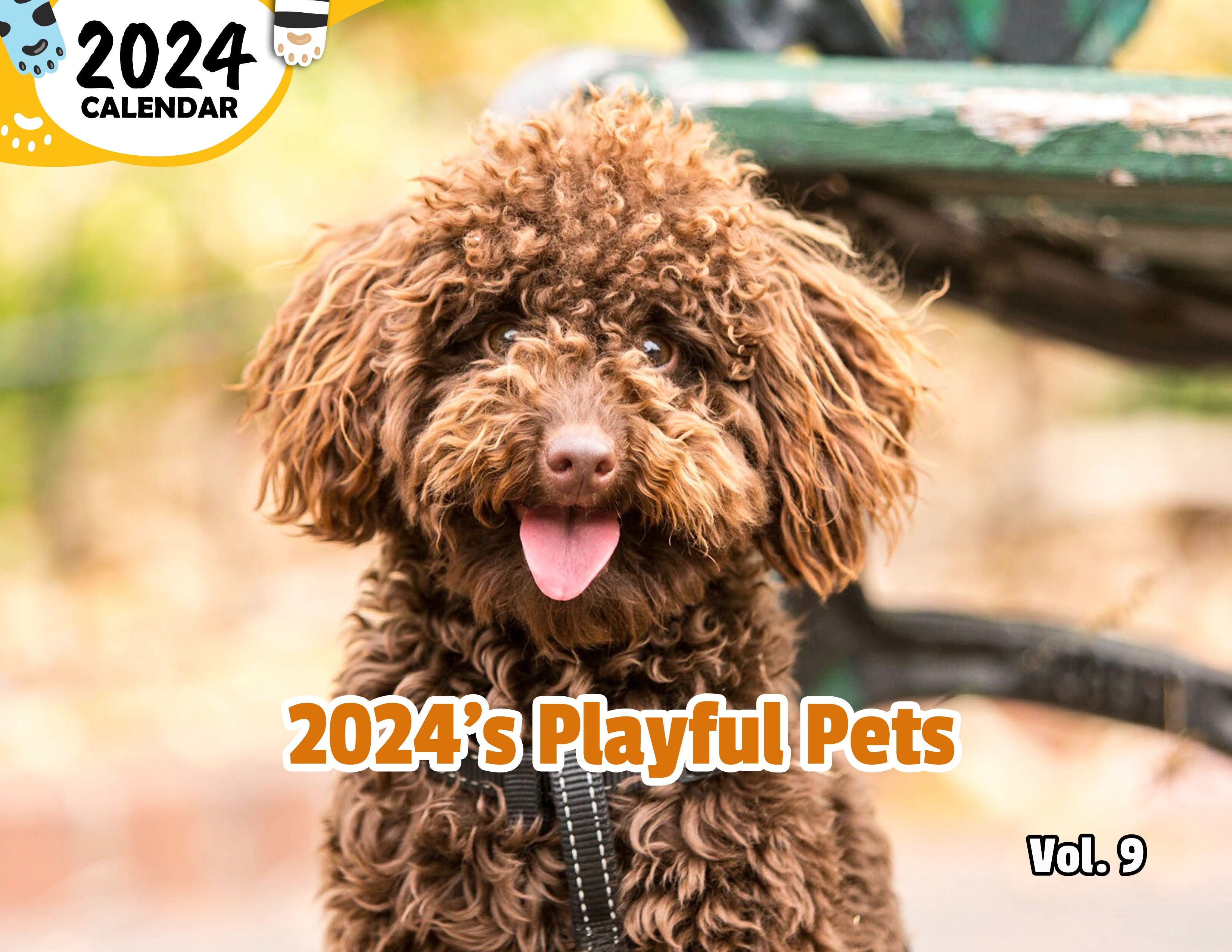 2024's Playful Pets Volume Nine: 2024 Wall Calendar (Published)