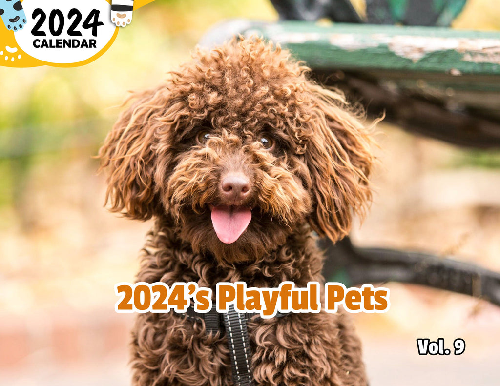 2024's Playful Pets Volume Nine: 2024 Wall Calendar (Published)