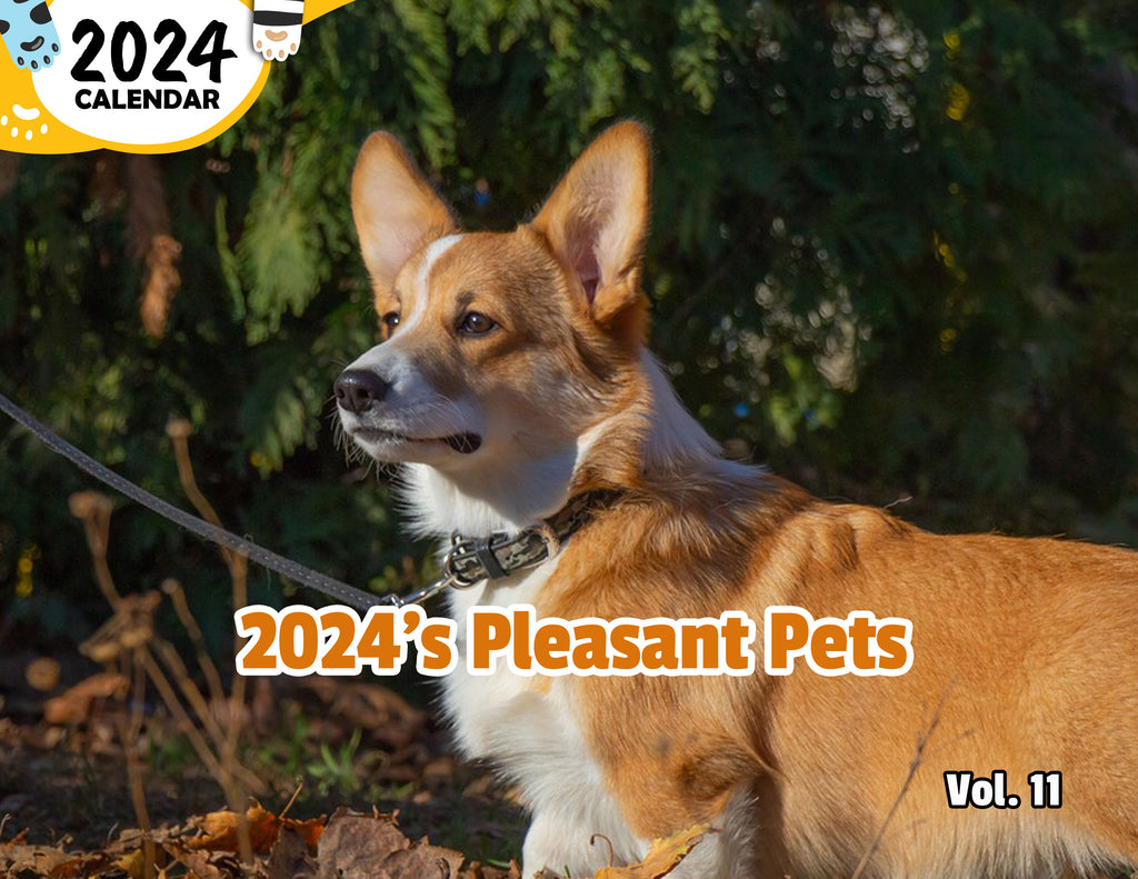 2024's Pleasant Pets Volume Eleven: 2024 Wall Calendar (Published)