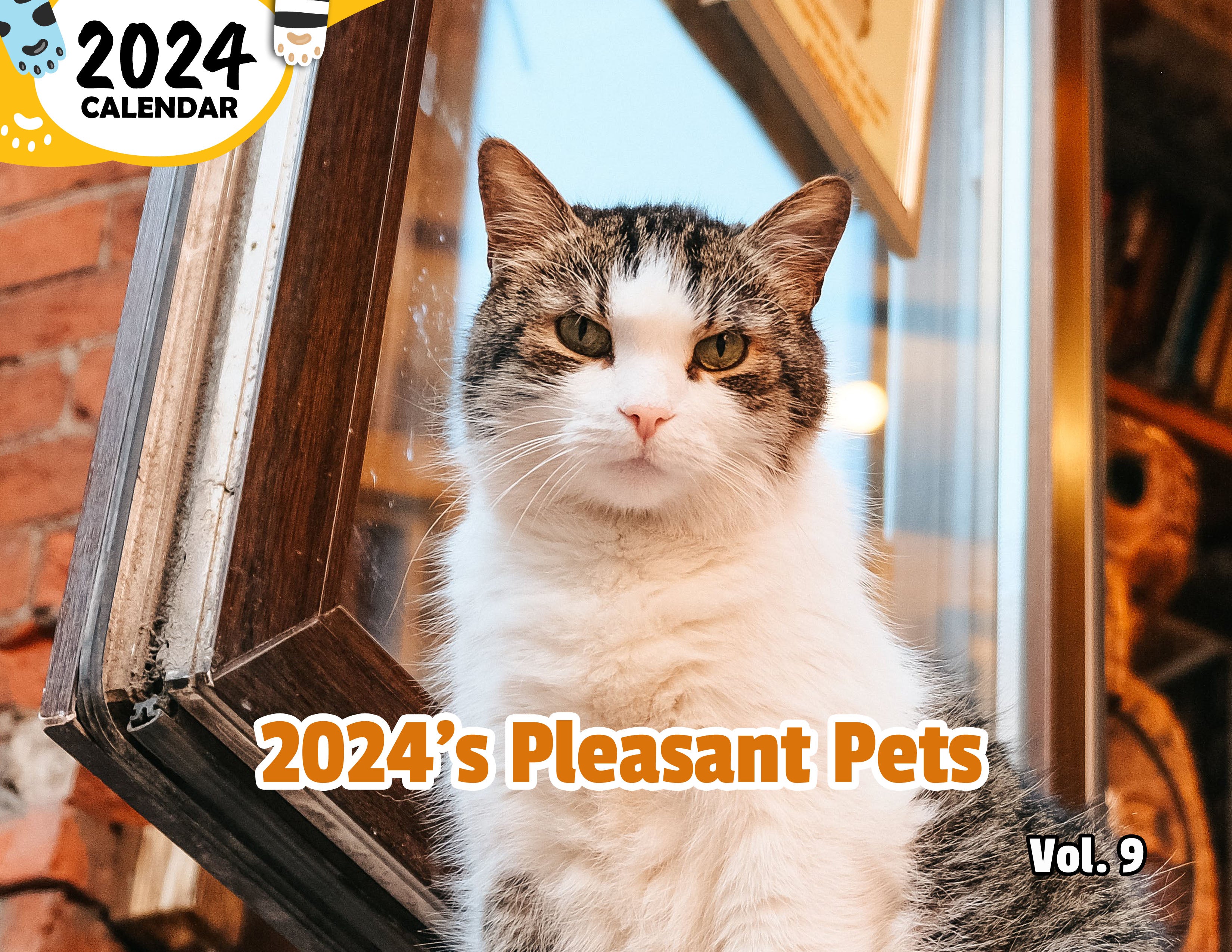 2024's Pleasant Pets Volume Nine: 2024 Wall Calendar (Published)