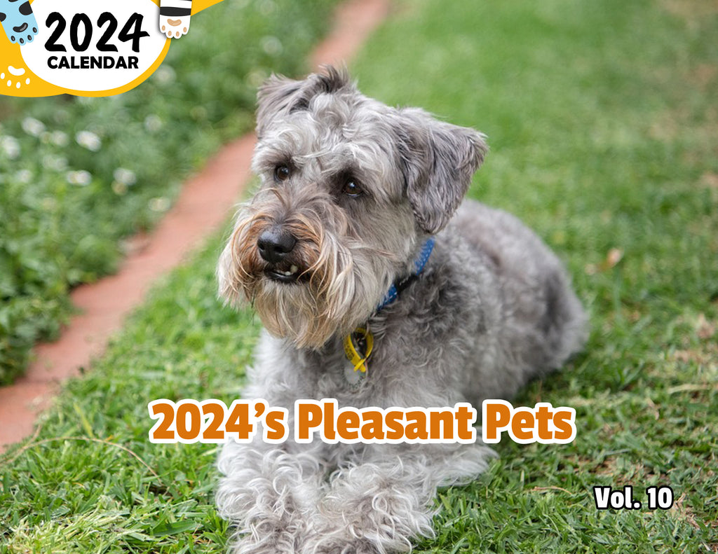 2024's Pleasant Pets Volume Ten: 2024 Wall Calendar (Published)