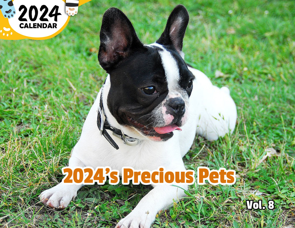 2024's Precious Pets Volume Eight: 2024 Wall Calendar (Published)