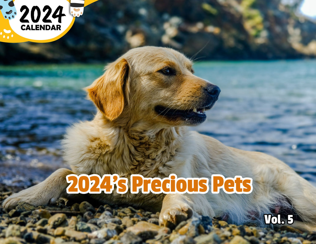 2024's Precious Pets Volume Five: 2024 Wall Calendar (Published)