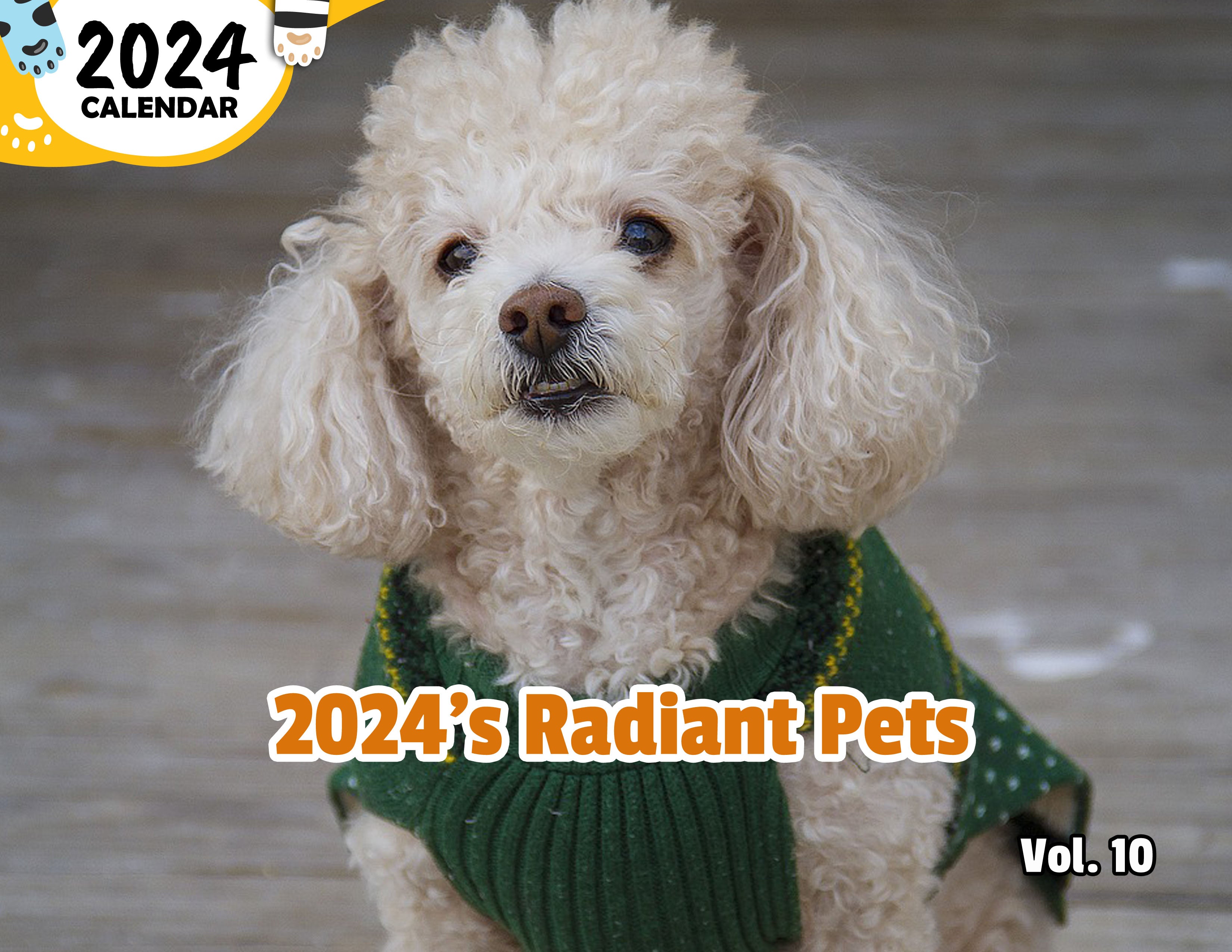 2024's Radiant Pets Volume Ten: 2024 Wall Calendar (Published)