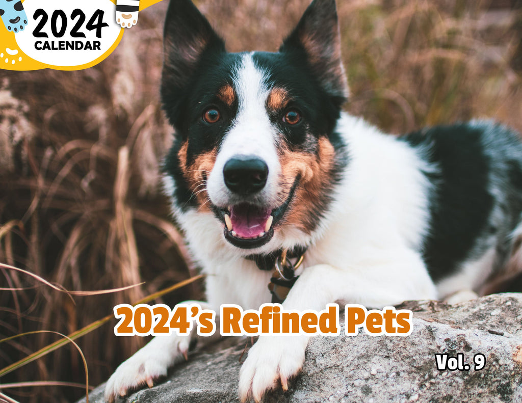 2024's Refined Pets Volume Nine: 2024 Wall Calendar (Published)