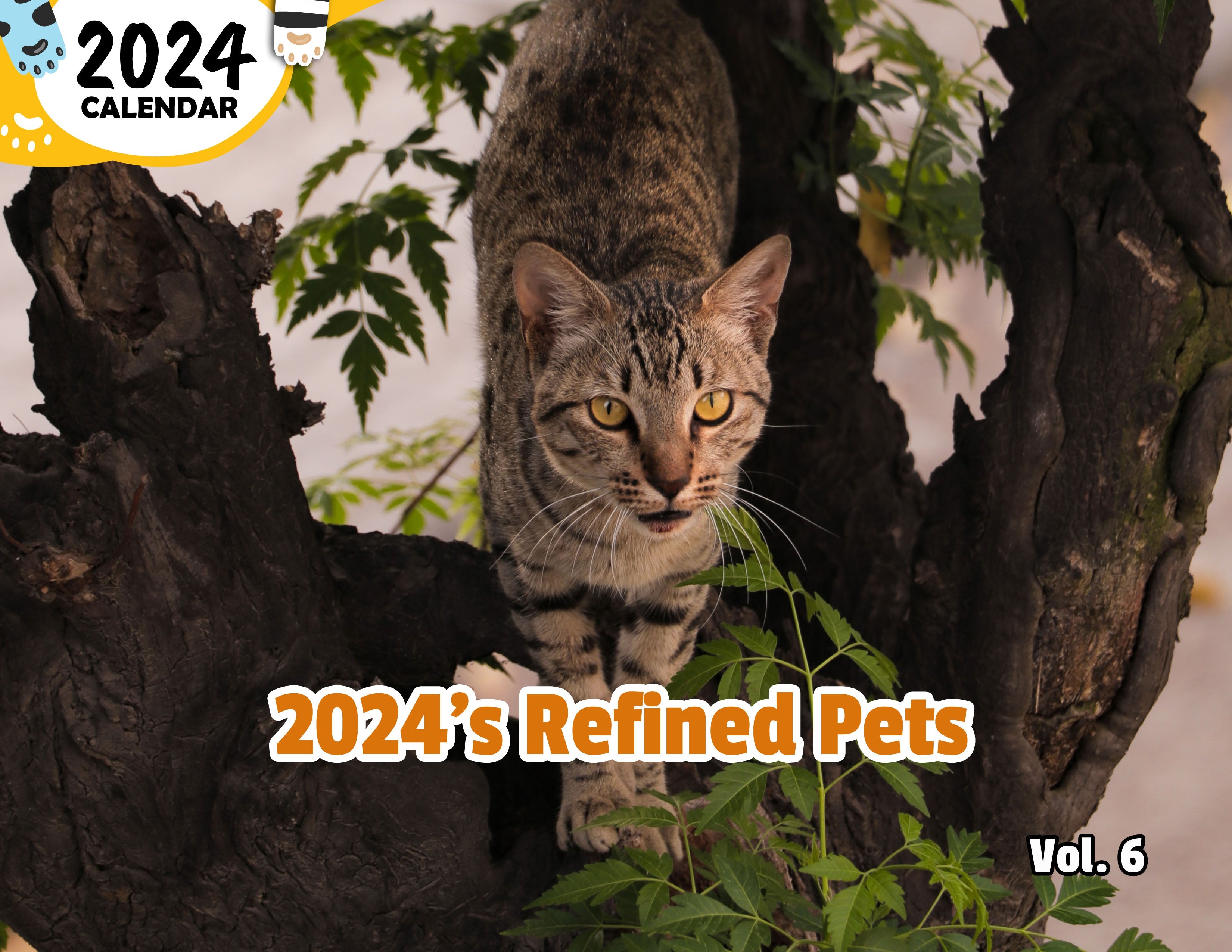 2024's Refined Pets Volume Six: 2024 Wall Calendar (Published)