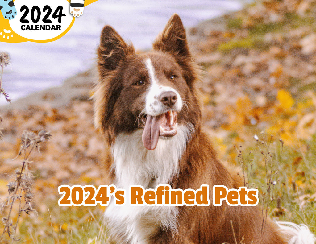 2024's Refined Pets: 2024 Wall Calendar (Published)