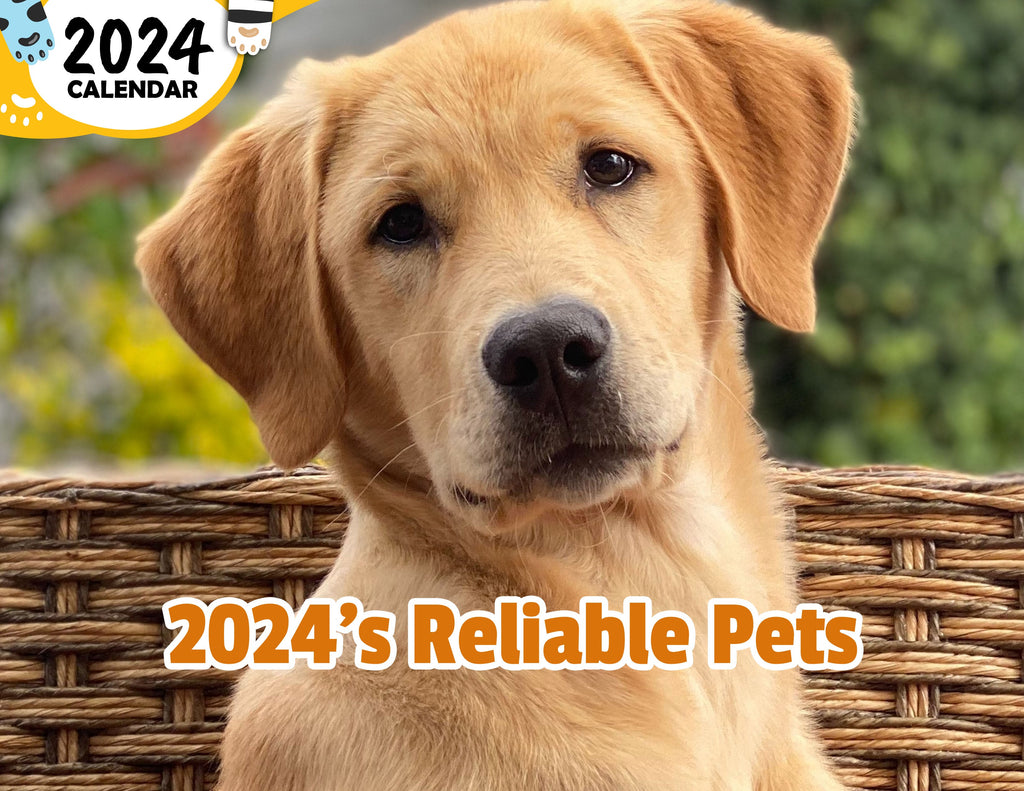 2024's Reliable Pets: 2024 Wall Calendar (Published)