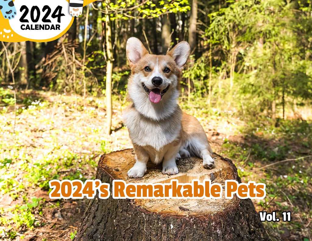 2024's Remarkable Pets Volume Eleven: 2024 Wall Calendar (Published)