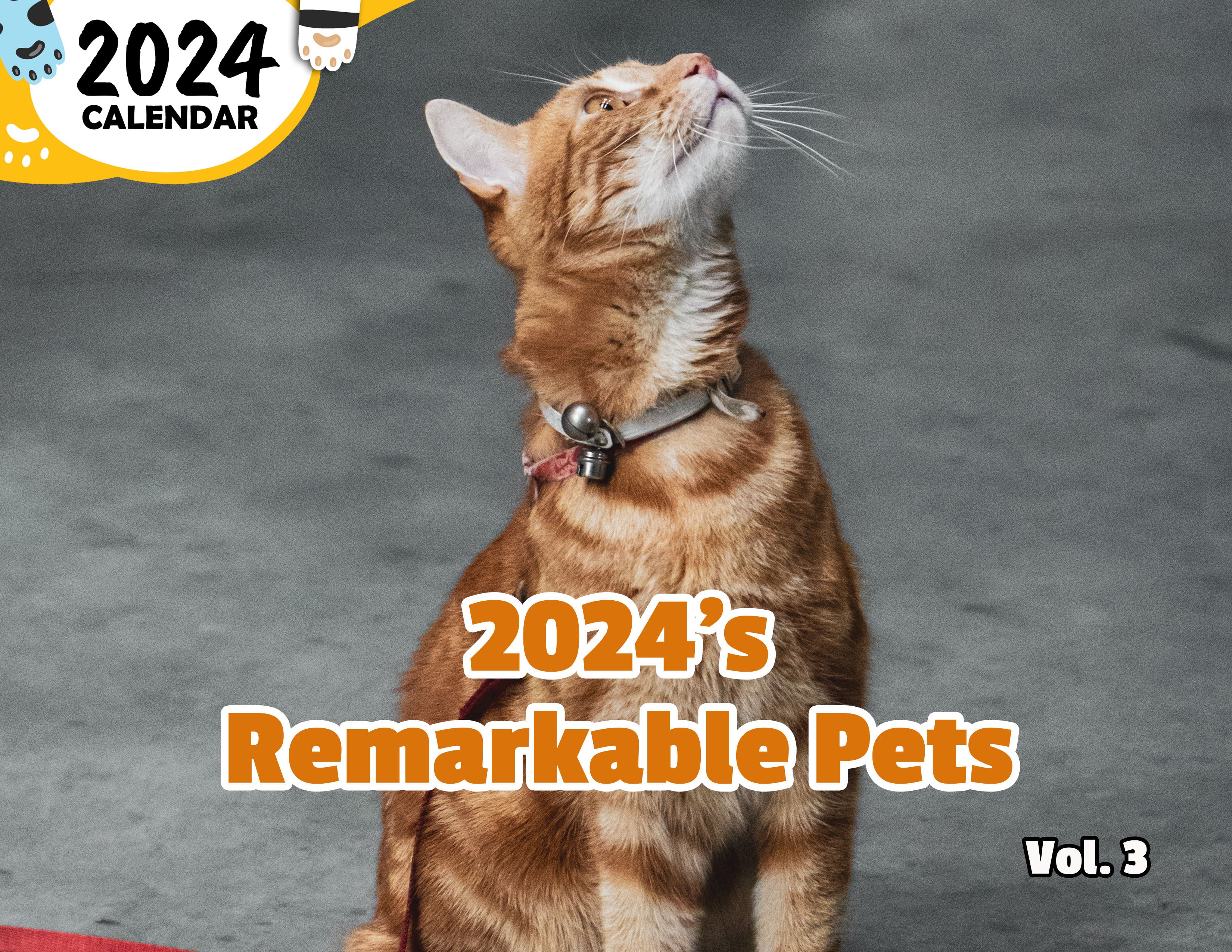 2024's Remarkable Pets Volume Three: 2024 Wall Calendar (Published)