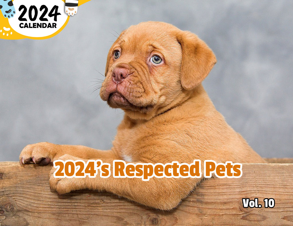 2024's Respected Pets Volume Ten: 2024 Wall Calendar (Published)