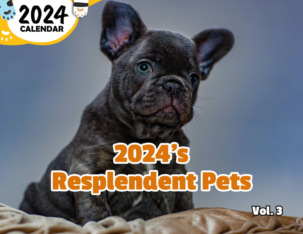 2024's Resplendent Pets Volume Three: 2024 Wall Calendar (Published)