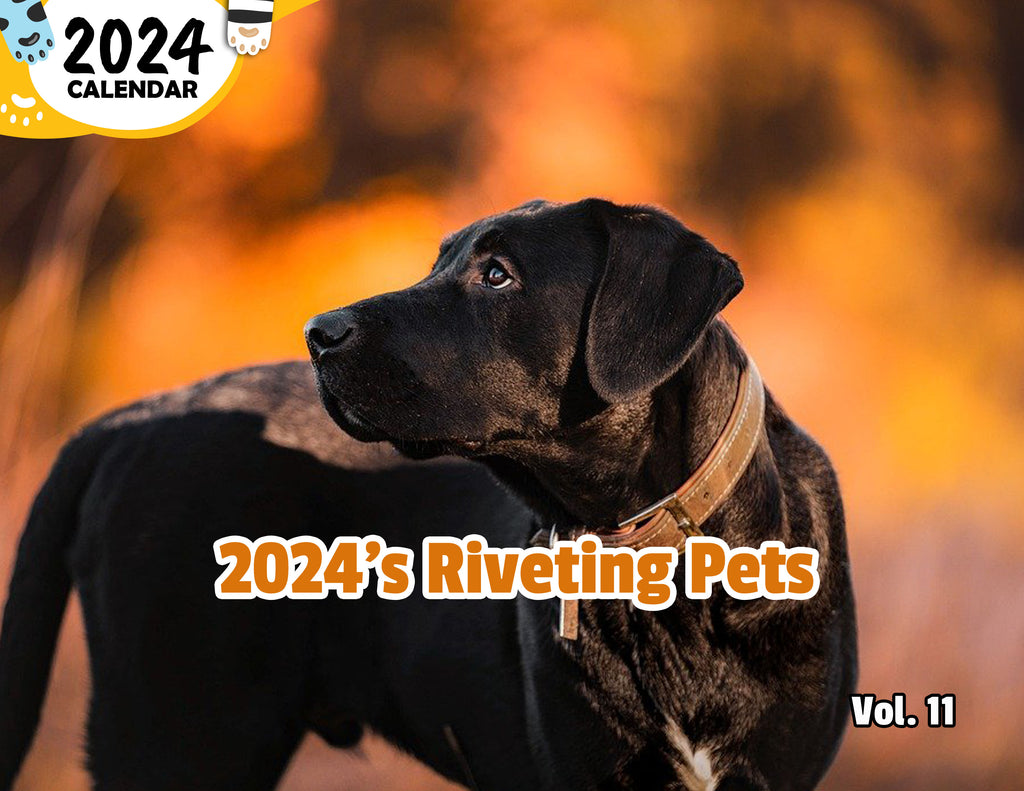 2024's Riveting Pets Volume Eleven: 2024 Wall Calendar (Published)