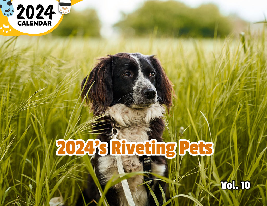 2024's Riveting Pets Volume Ten: 2024 Wall Calendar (Published)