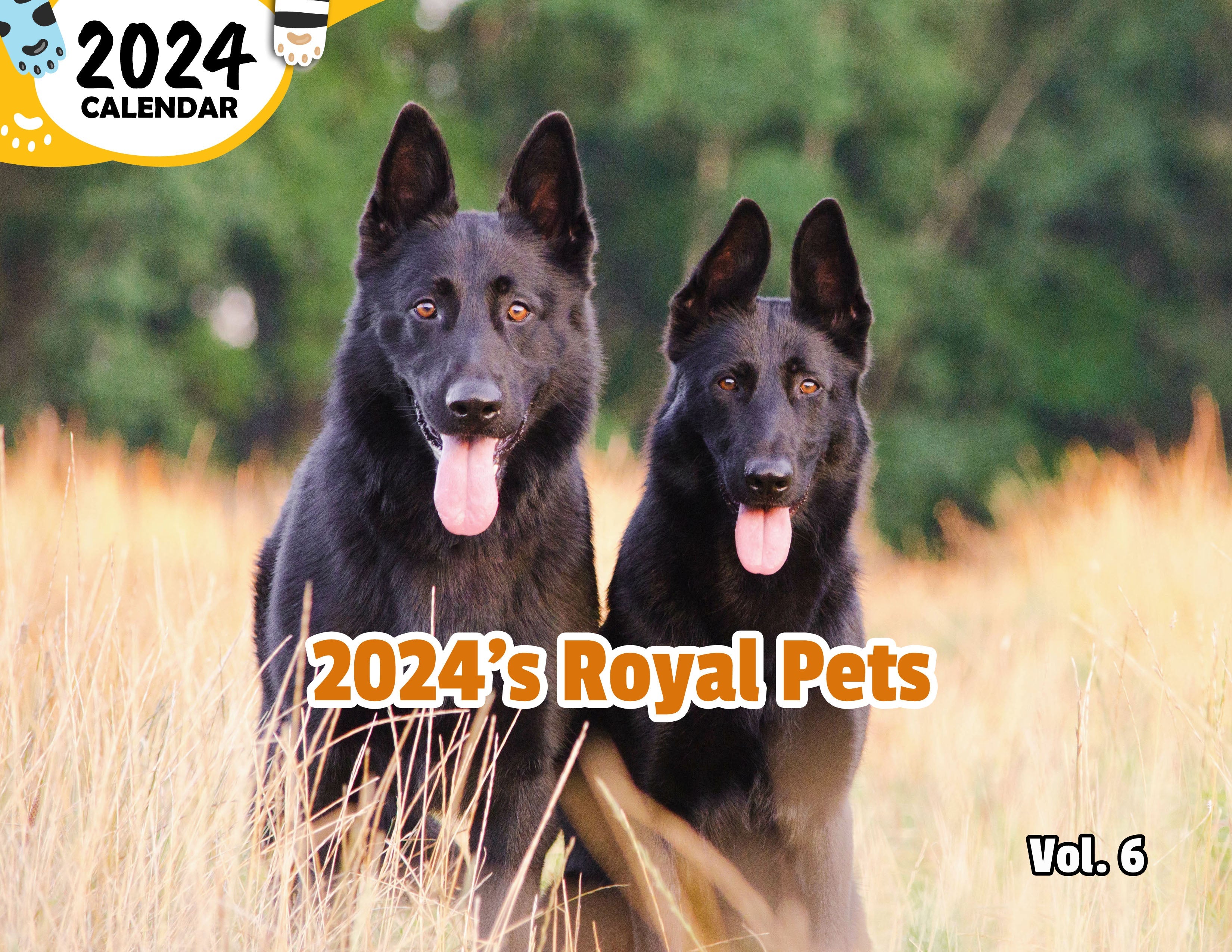 2024's Royal Pets Volume Six: 2024 Wall Calendar (Published)