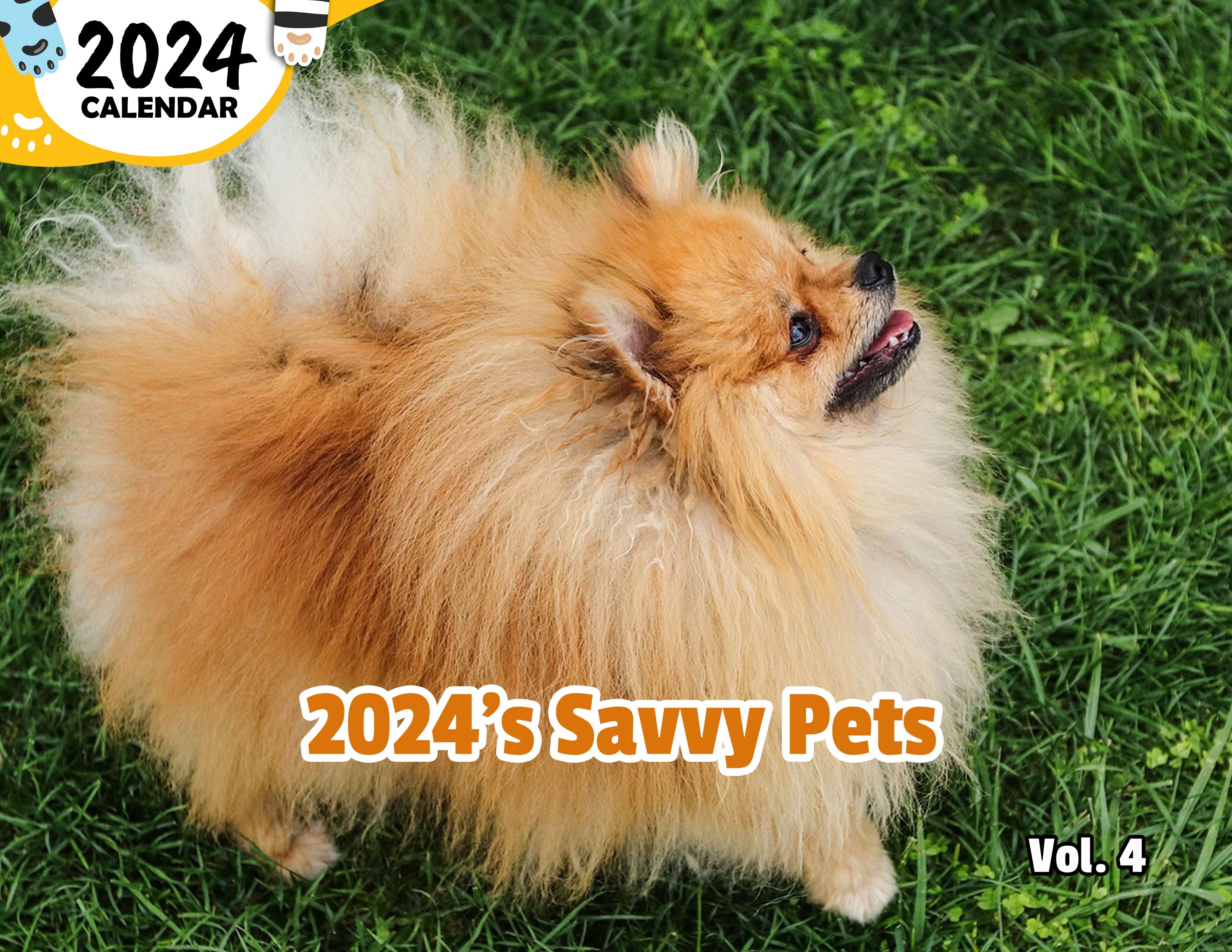 2024's Savvy Pets Volume Four: 2024 Wall Calendar (Published)