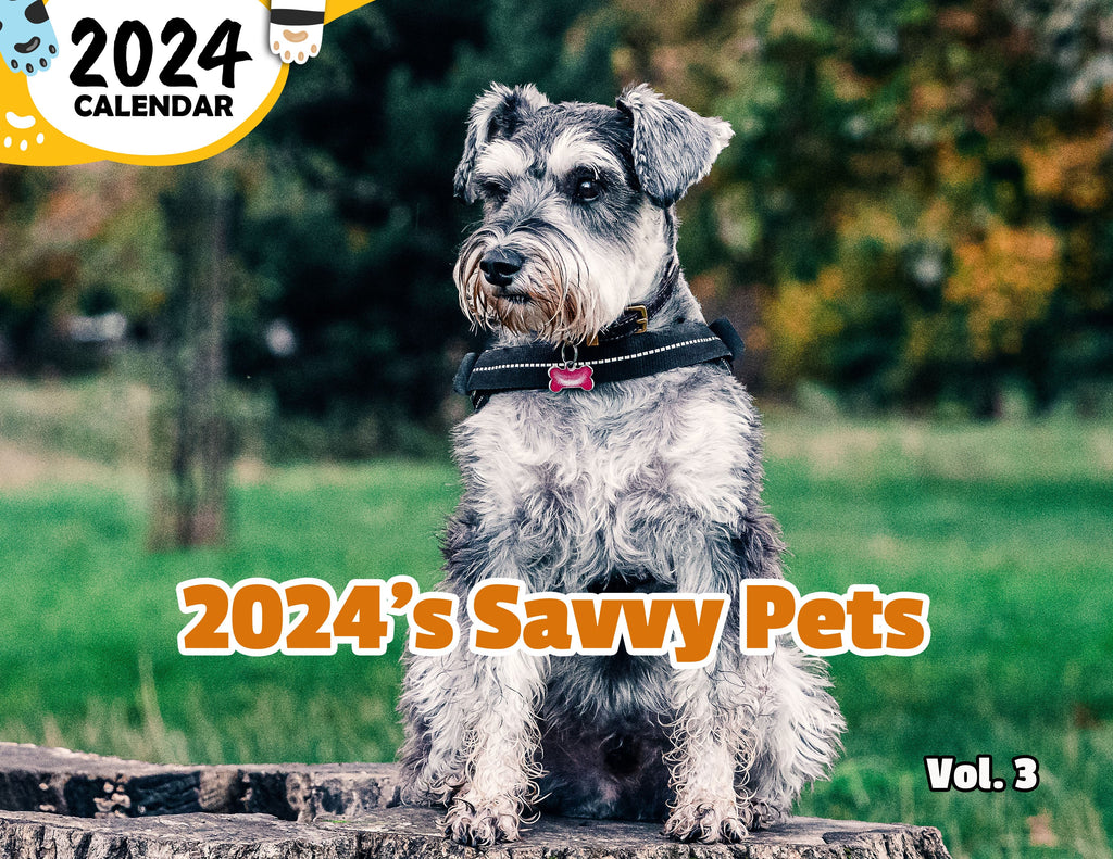 2024's Savvy Pets Volume Three: 2024 Wall Calendar (Published)