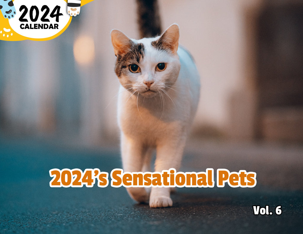 2024's Sensational Pets Volume Six: 2024 Wall Calendar (Published)