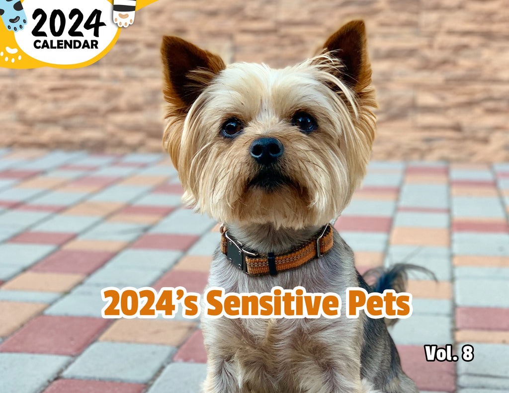 2024's Sensitive Pets Volume Eight: 2024 Wall Calendar (Published)