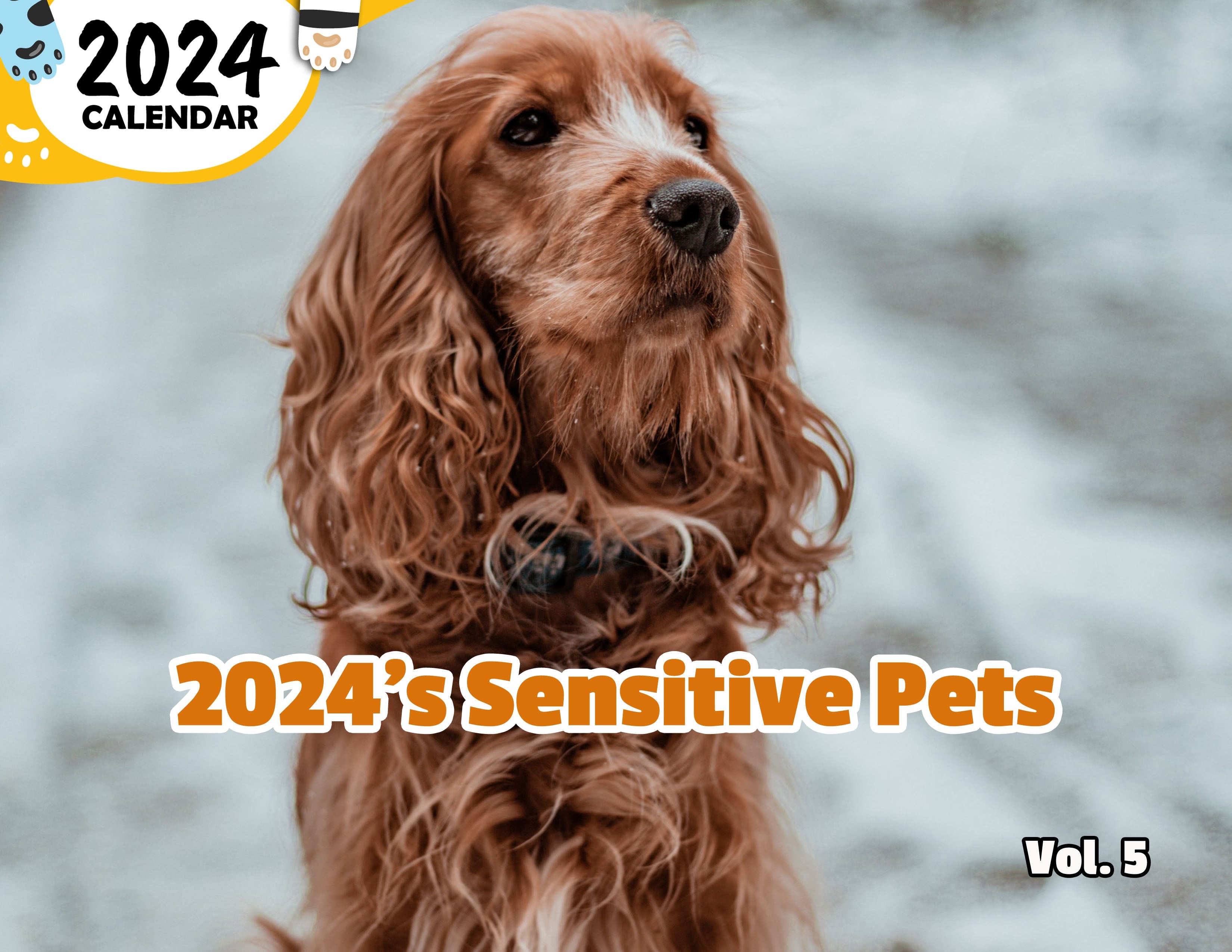 2024's Sensitive Pets Volume Five: 2024 Wall Calendar (Published)