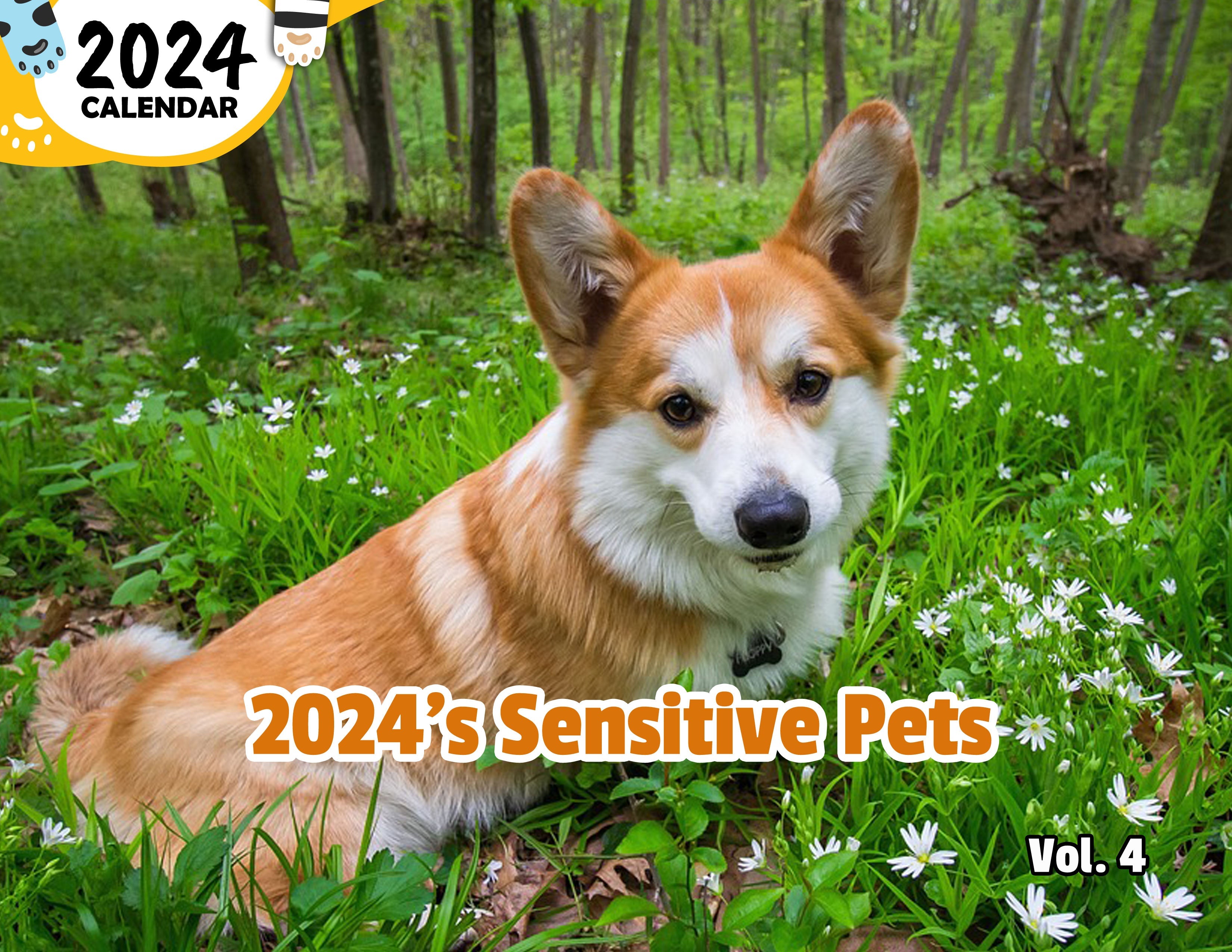 2024's Sensitive Pets Volume Four: 2024 Wall Calendar (Published)