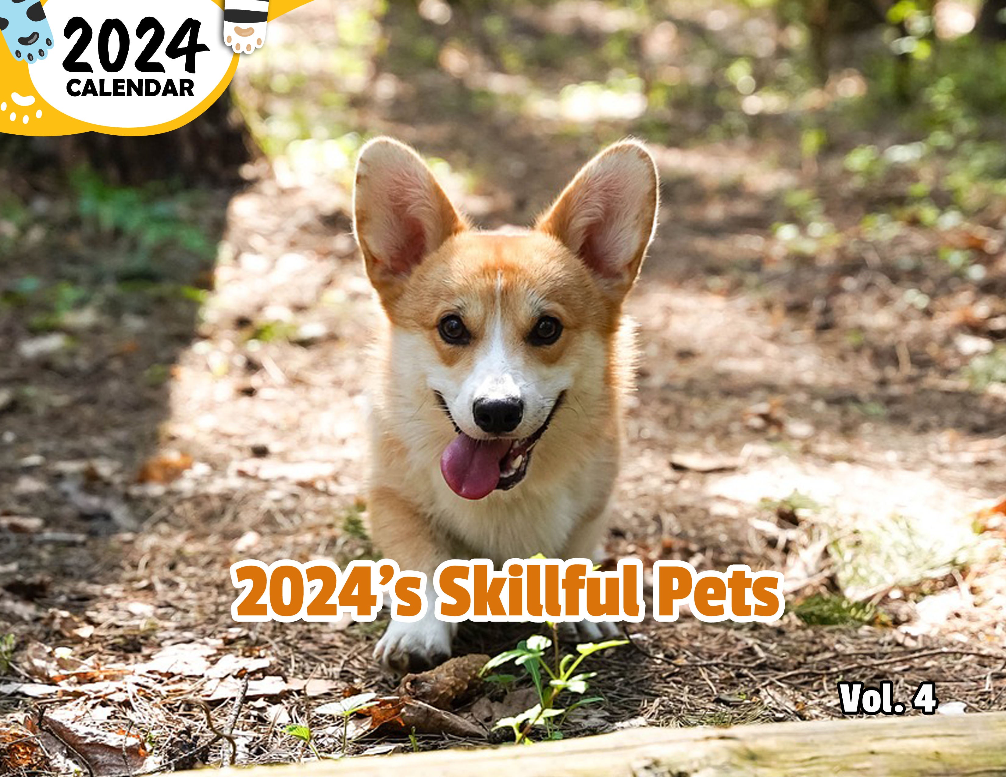 2024's Skillful Pets Volume Four: 2024 Wall Calendar (Published)