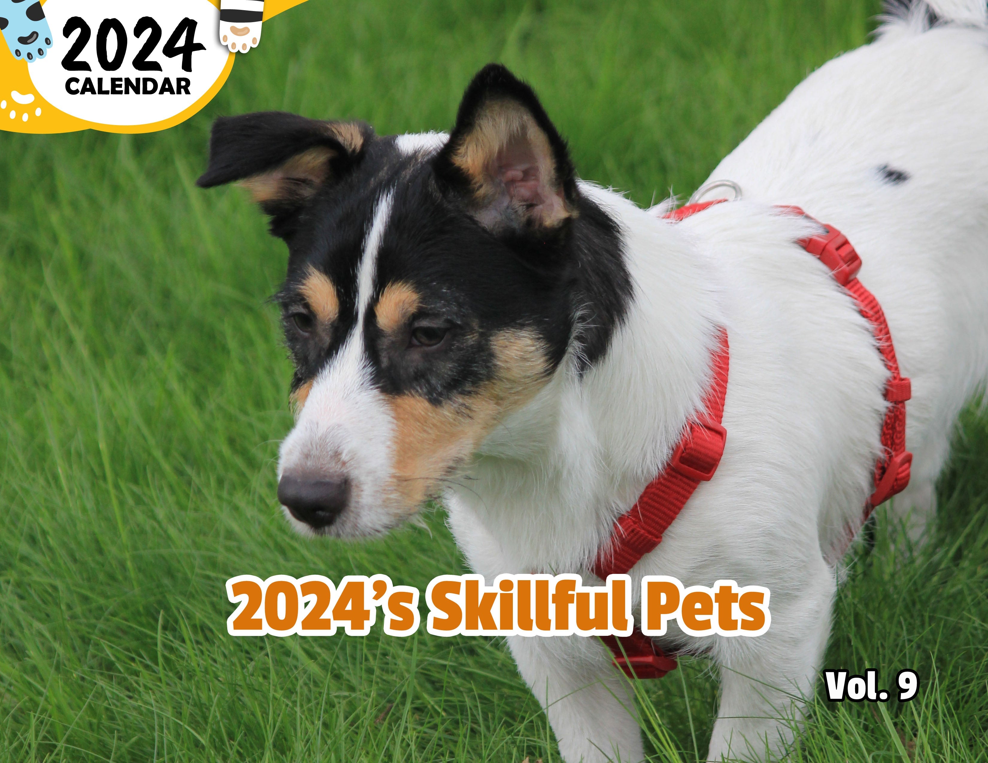2024's Skillful Pets Volume Nine: 2024 Wall Calendar (Published)